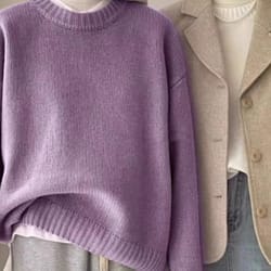 women's cashmere crewneck sweater in 100% pure