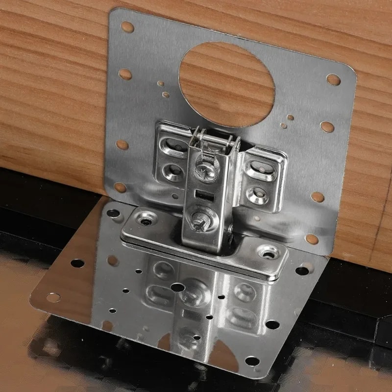 Universal Hinge Repair Plate Kit For Kitchen Cabinets And Cupboard Doors 0