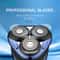 Rechargeable Waterproof Electric Shaver With 3D Rotary Heads Pop Up Trimmer 3