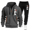Men Running And Training Hoodie Sweatpants Outfit Set 12