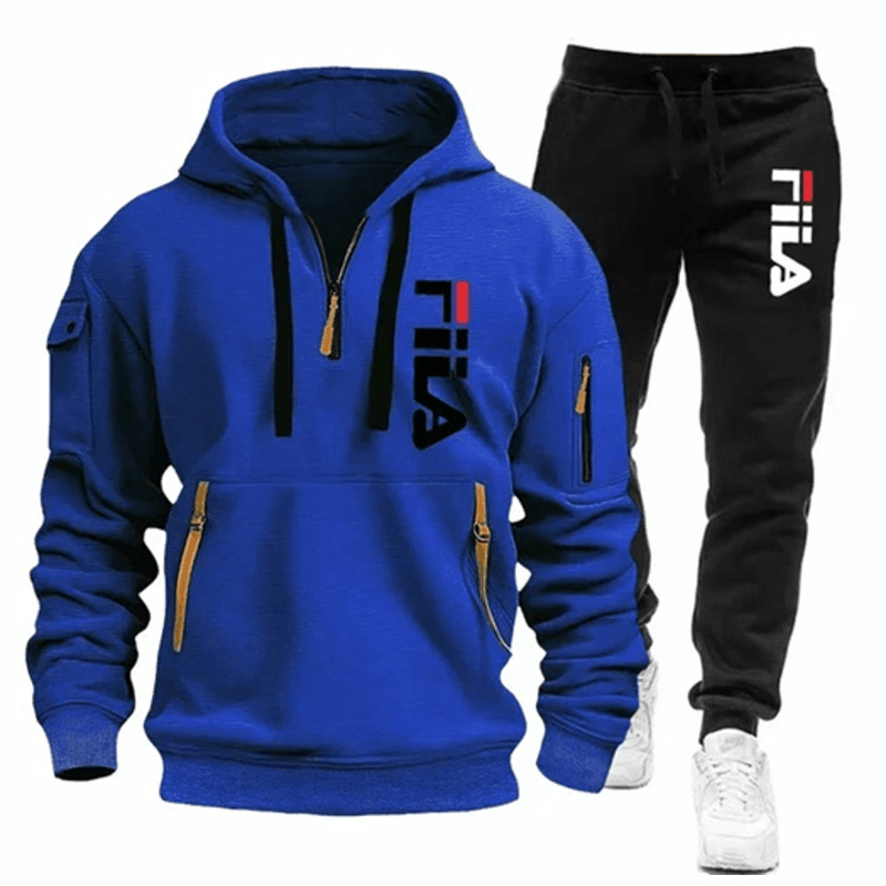 Men Running And Training Hoodie Sweatpants Outfit Set 5