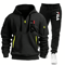 Men Running And Training Hoodie Sweatpants Outfit Set 9