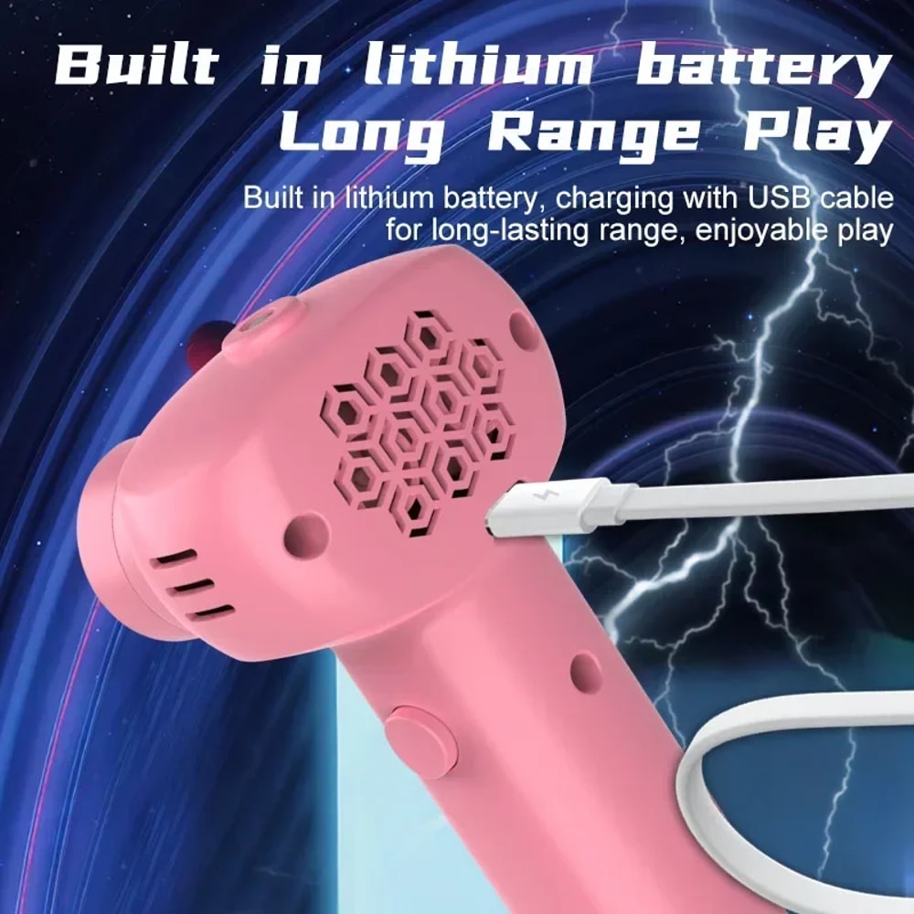 Glow Rope Launcher Toy with Adjustable Speed & Luminous String Handheld Loop Game for Kids