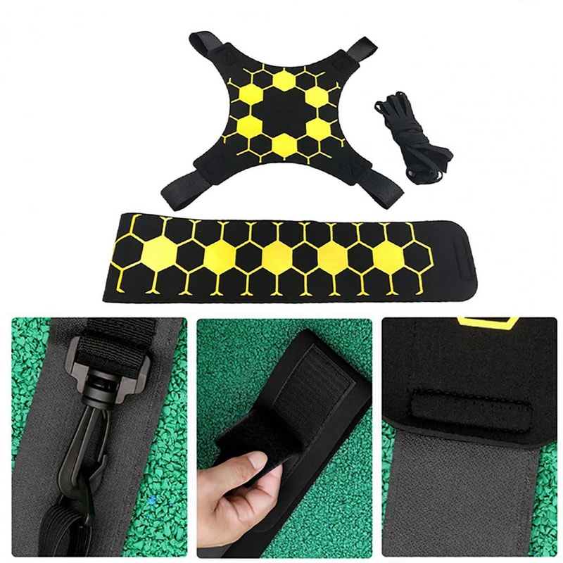 Elite Solo Soccer Juggling Trainer & Adjustable Football Training Belt