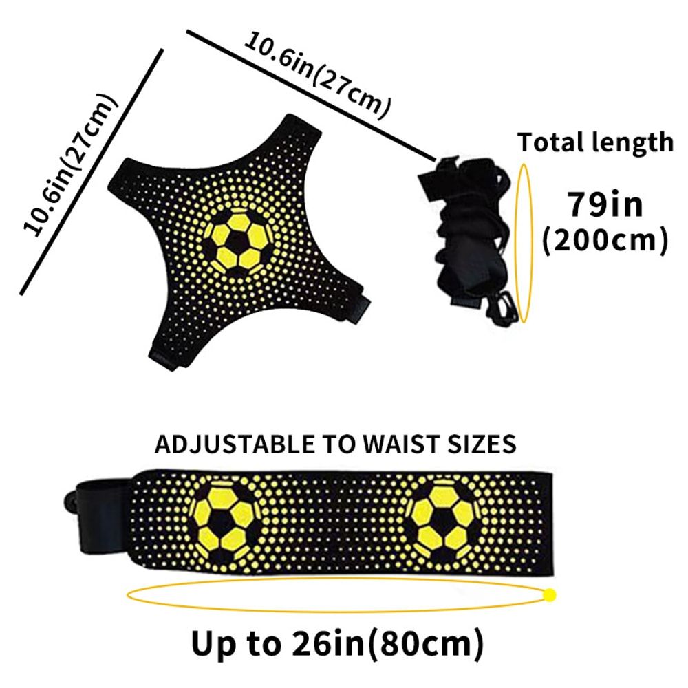 Elite Solo Soccer Juggling Trainer & Adjustable Football Training Belt
