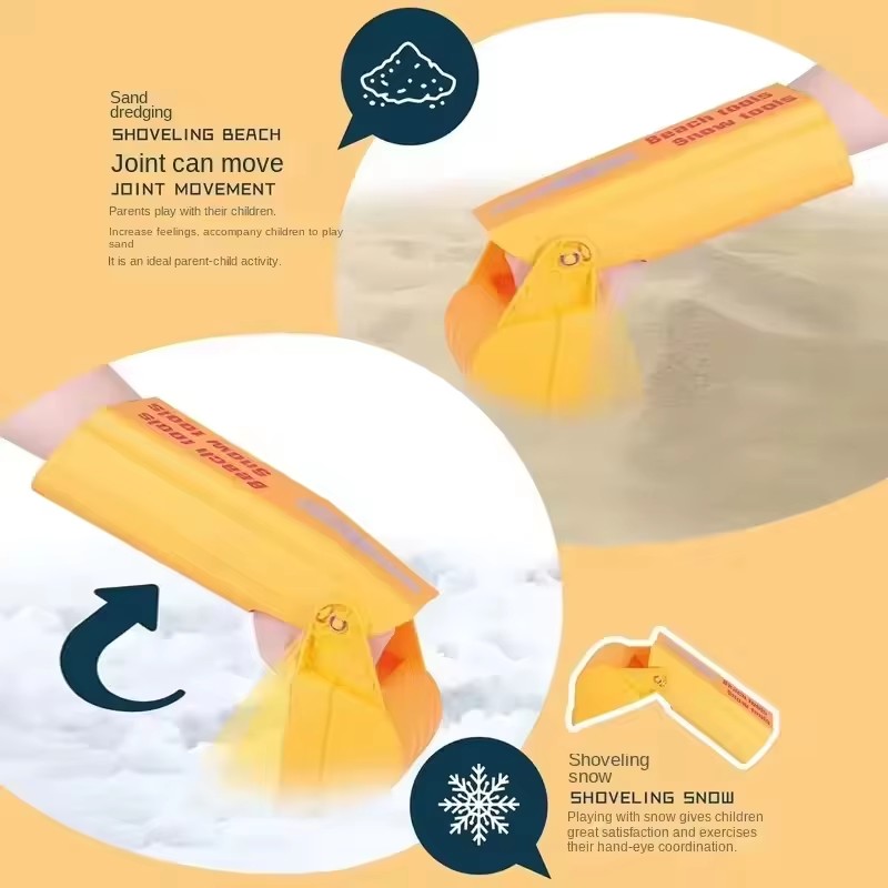 All Season Kids Beach Shovel & Portable Sand Play Toys Set for Sand and Snow