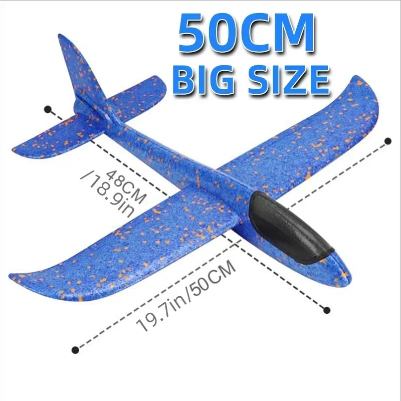Big Foam Glider Plane Toy Hand Throw Airplane for Outdoor Flying Fun