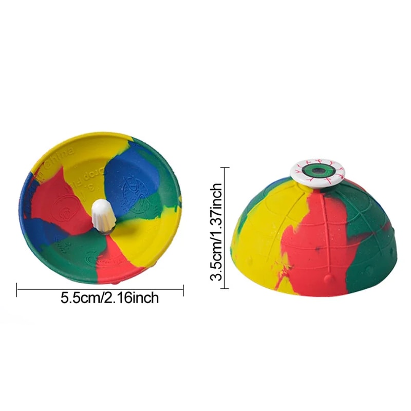 Durable Outdoor Kids Bounce Bowl Toy Camouflage Spin Jump Fun 4