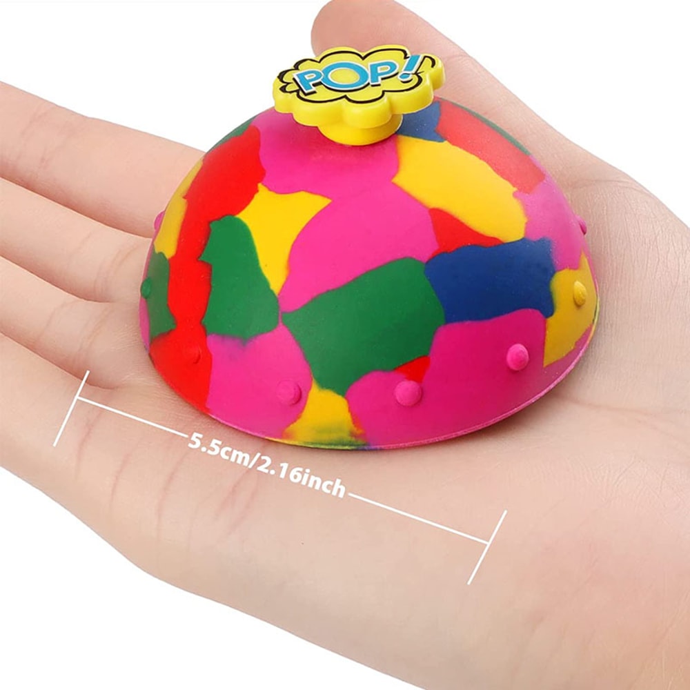 Camouflage Bounce Bowl Durable Kids Bouncing Toy & Fidget Stress Relief Toy