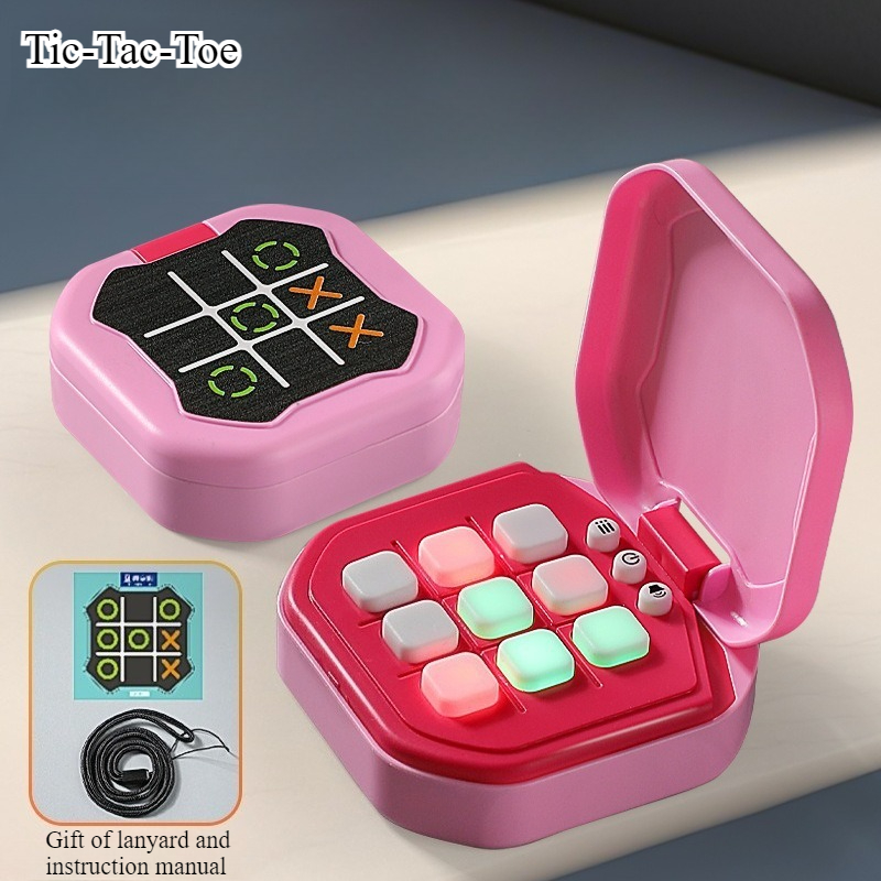 Portable Electronic Tic Tac Toe Montessori Puzzle Game Board Strategy Board Game For Kids Adults 9