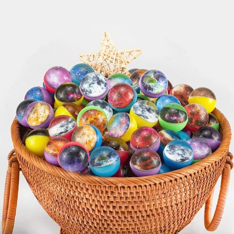 Planet Starry Sky Elastic Kids Bouncy Ball Set Outdoor & Indoor Play