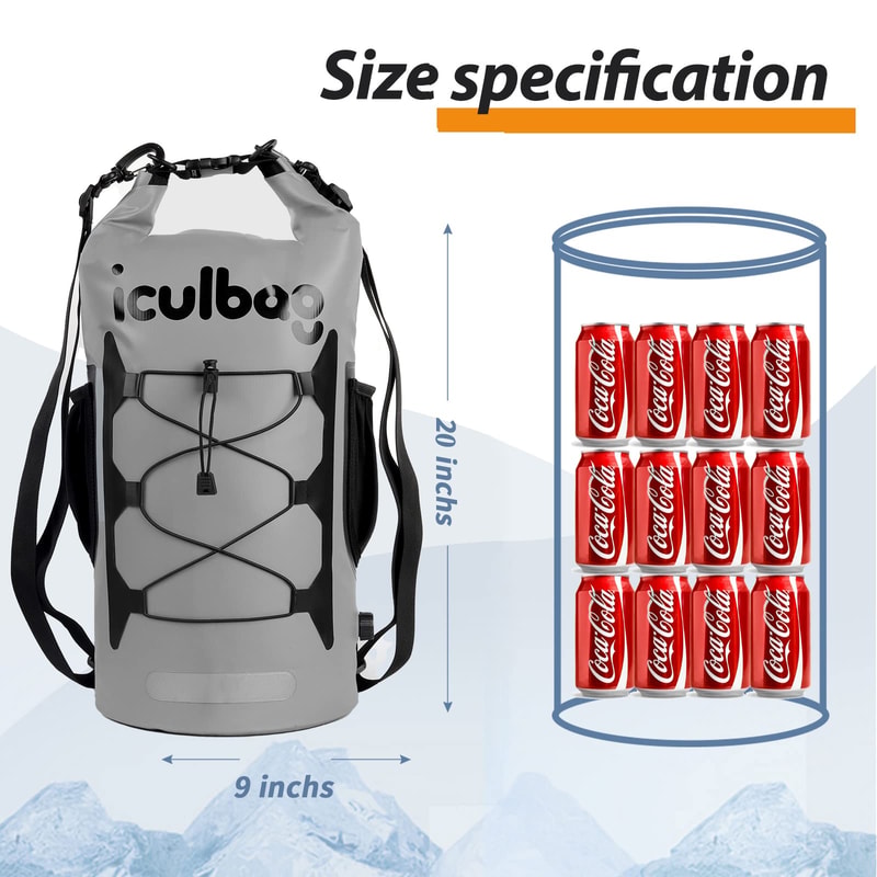 All Day Insulated Waterproof Cooler Backpack Cooling Bag