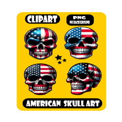 American skull clipart