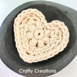 Heart-shaped Face Scrubby Crochet Pattern