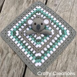 Koala Lovey (Security Blanket) Crochet Pattern