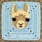 Llama Granny Square Crochet Pattern 0