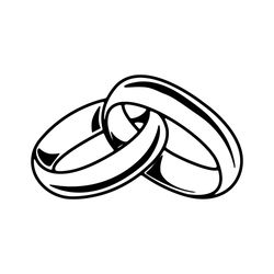 Marriage Rings Svg , Ring Svg, Wedding Svg, Clipart, Silhouette, Cricut, Engagement Ring SVG, Marriage Svg, cutting file