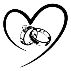 Wedding Rings Wedding Rings SVG,customizable product, CUSTOM, Rings svg, Wedding svg, eps, dxf, png