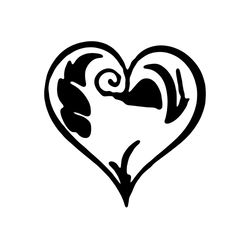 Heart SVG, Doodle Heart SVG, Crayon Heart SVG, anniversary svg s
