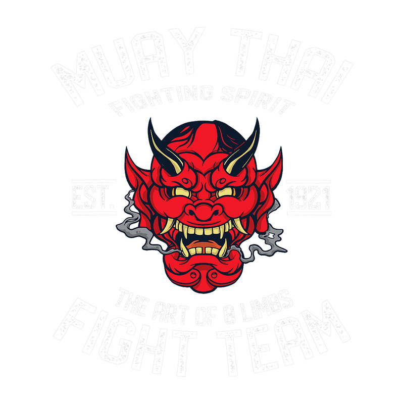 Funny Boxing Muay Thai Fight Team Thailand Thai Boxing MMA Oni.png