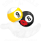 Funny Kiss Billiard Balls Eight Ball Player Snooker Pool Cue.png