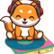 Fox Lover Dancing animals music fox super cute design for women and ki.png