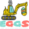 Excavator Ex Eggs Cavator Easter Bunny Excavator Cute Boys Kids Toddler 1.png