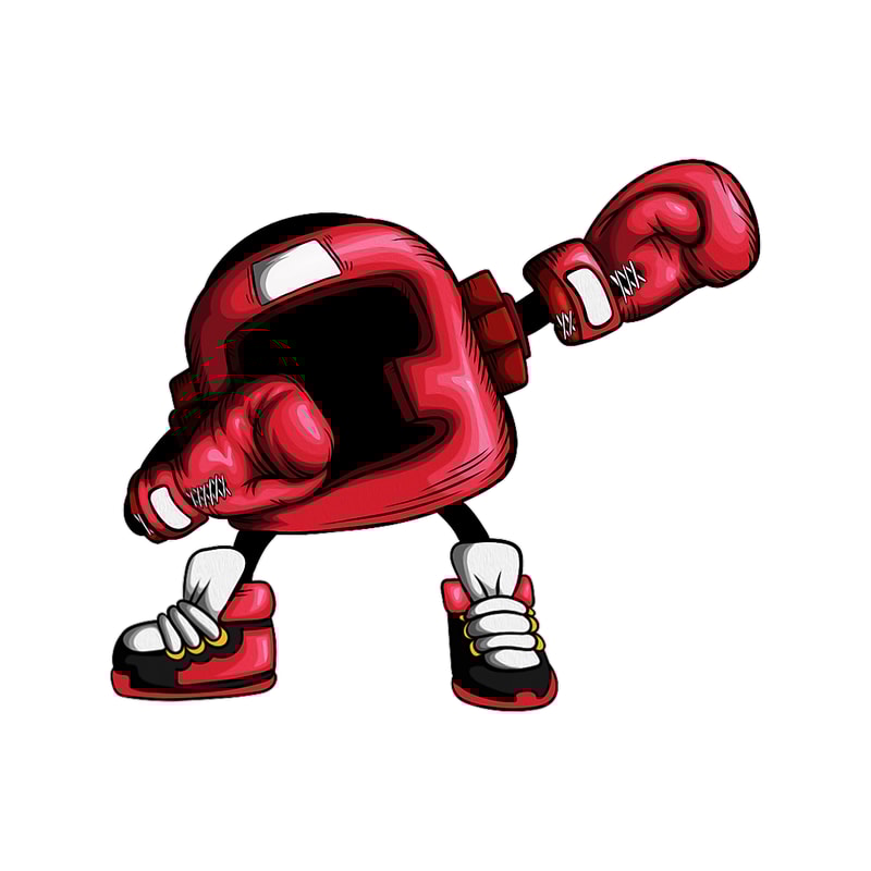 Funny Boxing Boxer Outfit Boxer Head Protection Makes Dabbing.png
