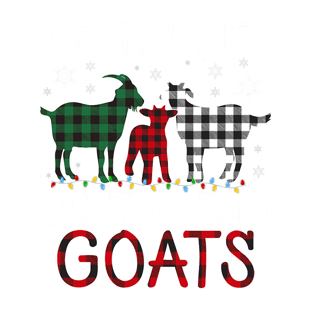 Funny Goat Christmas Sweater Pajamas Family Buffalo Plaid Costume 17.png