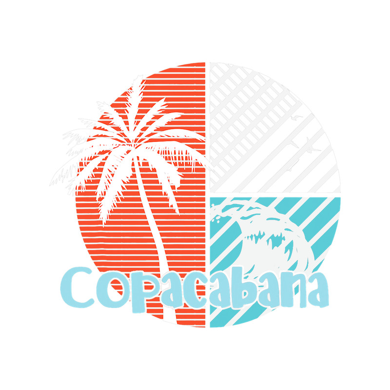 Copacabana Palm Trees Summer Waves Sun Brazil Rio Vacation.png