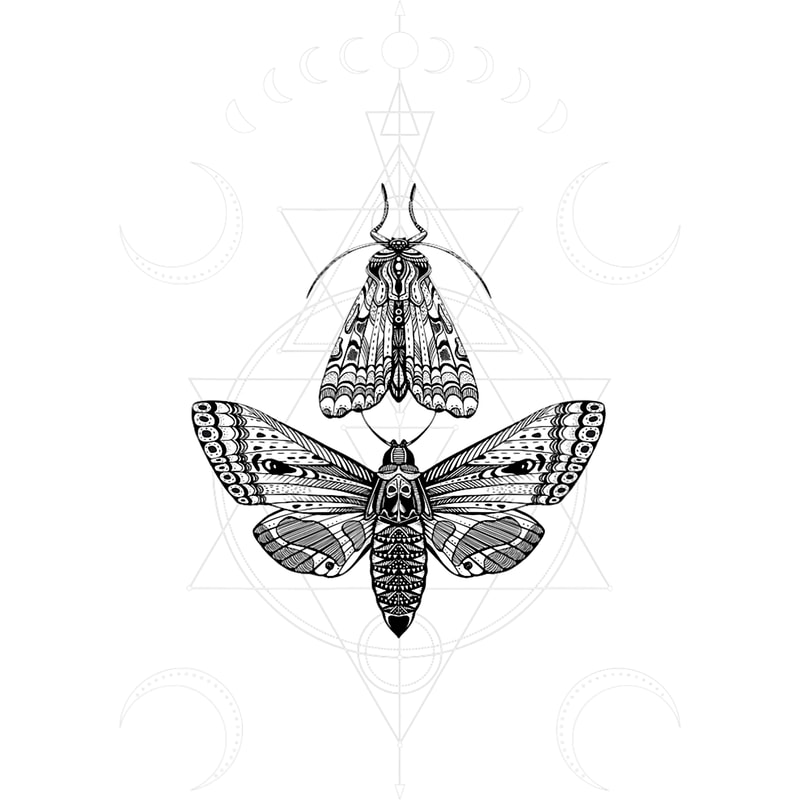 Death Moth And Moon Dark Goth Wiccan Witch Occult Geometric.png