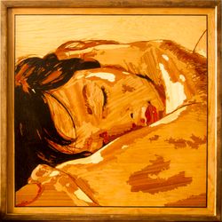 emotions 4.3 inlay mosaic panel home wall decor boho living room bedroom wall art framed wood decor love hands ready