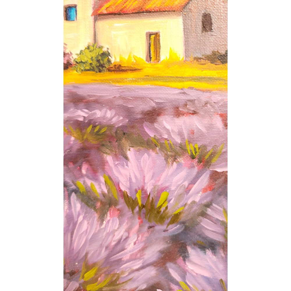 Lavender Field Oil Painting 4