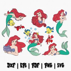 ariel svg bundle, ariel clipart, ariel cut file, little mermaid svg, disney trip svg, ariel party, ariel, ariel vector,