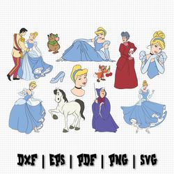cinderella clipart svg bundle, cinderella svg, disney svg, disney trip svg, disney tshirt svg, gus gus sig, jaq svg, dis
