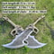 Godofwarcosplaypropweaponkratos chaosblademadeofmetalonesetoftwo badesofchaoswith