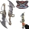 Godofwarcosplaypropweaponkratos chaosblademadeofmetalonesetoftwo badesofchaoswith