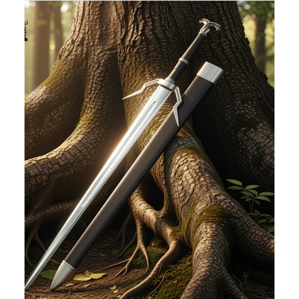 HandForged Stainless Steel Viking Sword Cosplay Display Collectible Monster Hunter Inspired Replica 0