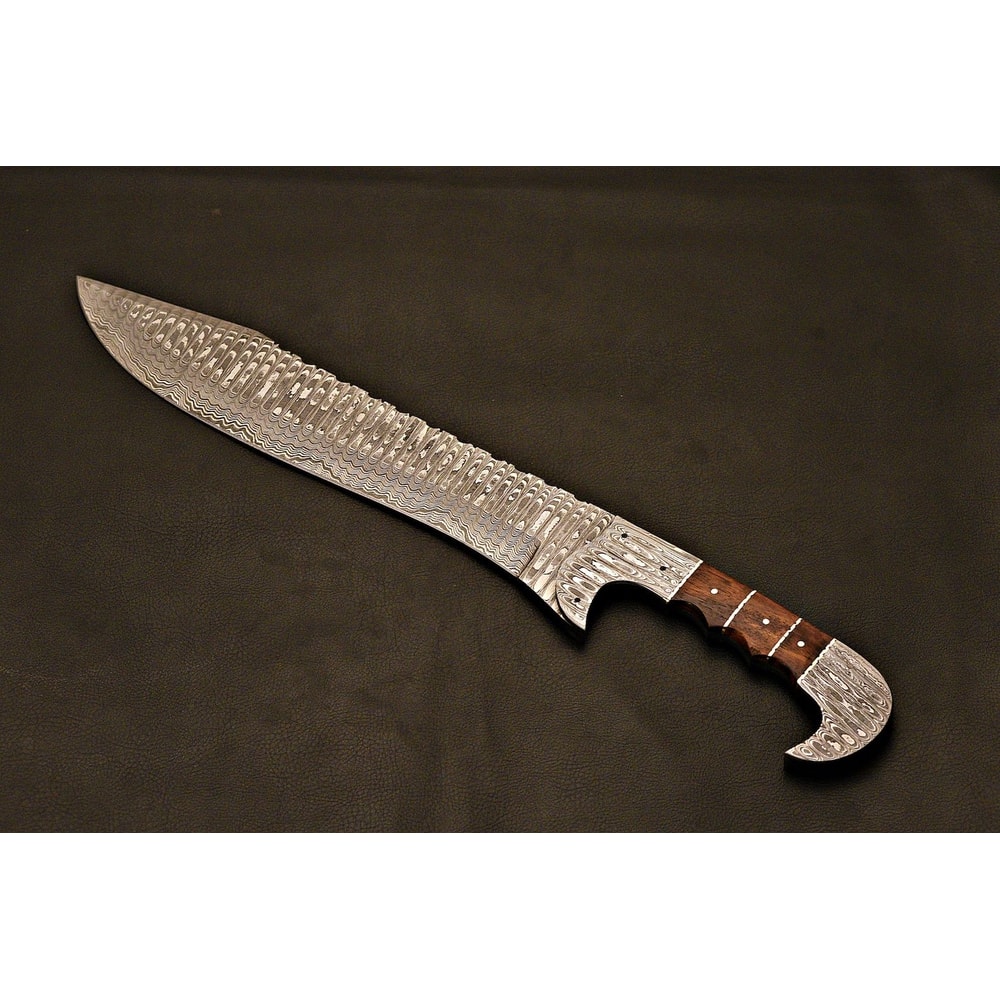 Damascus Falcon Bowie Knife Unique Christmas Gift For Hunters Outdoorsmen 2