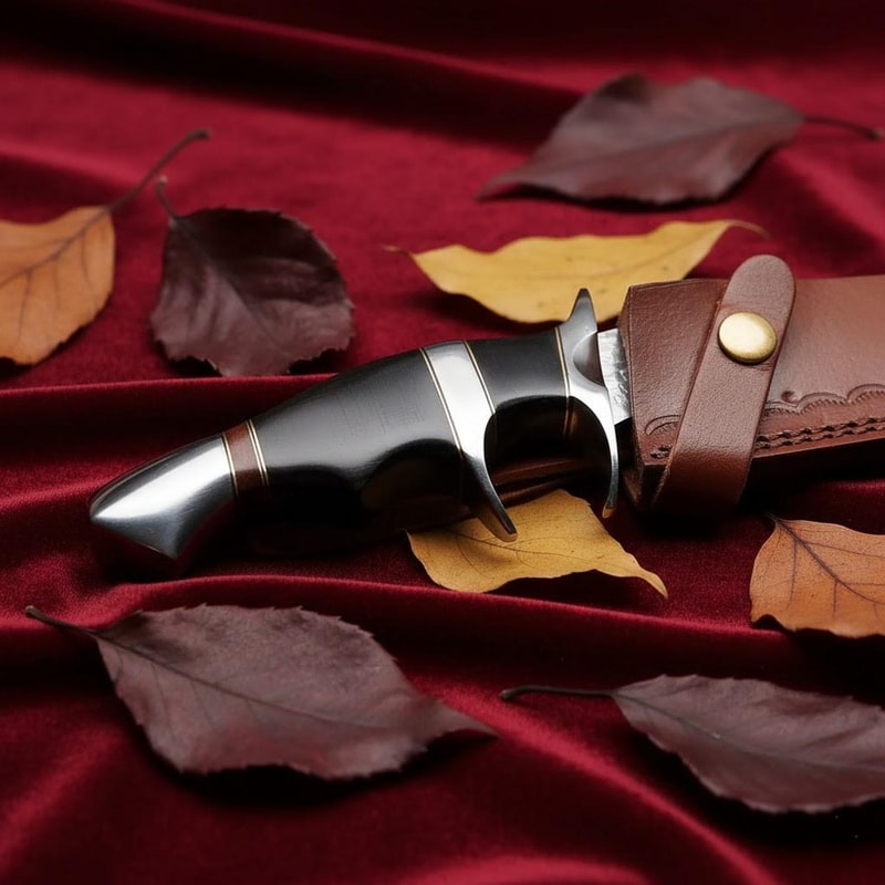 Custom 216 Layers Damascus Steel Bowie Knife 15 Handmade Hunting Knife With Leather Sheath 1
