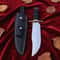 Custom Carbon Steel Vintage Bowie Knife 12 Handmade Classic Hunting Knife With Sheath 0