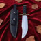 Custom Carbon Steel Vintage Bowie Knife 12 Handmade Classic Hunting Knife With Sheath 0