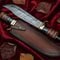 Custom Outback Crocodile Dundee Bowie Knife 15 Handmade Hunting Knife With Leather Sheath 0