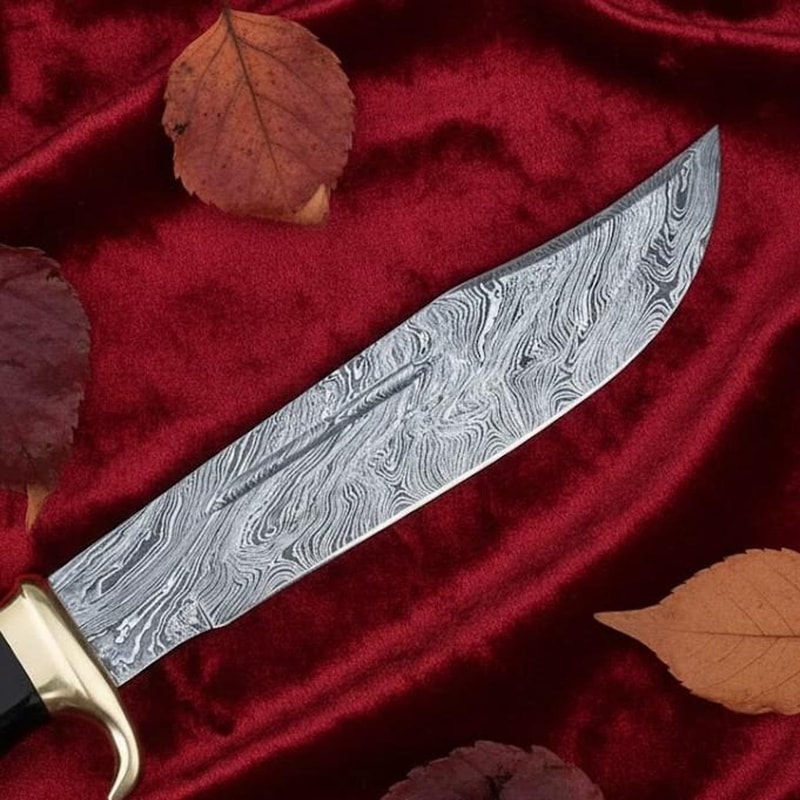 Custom Outback Crocodile Dundee Bowie Knife 15 Handmade Hunting Knife With Leather Sheath 3