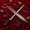 Hand Forged Damascus Steel Roman Gladius Sword 24 Handmade With Leather Sheath 0