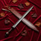 Hand Forged Damascus Steel Roman Gladius Sword 24 Handmade With Leather Sheath 0