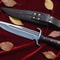 Handmade Carbon Steel Bowie Knife 13 Rosewood Handle Hunting Knife With Leather Sheath 0