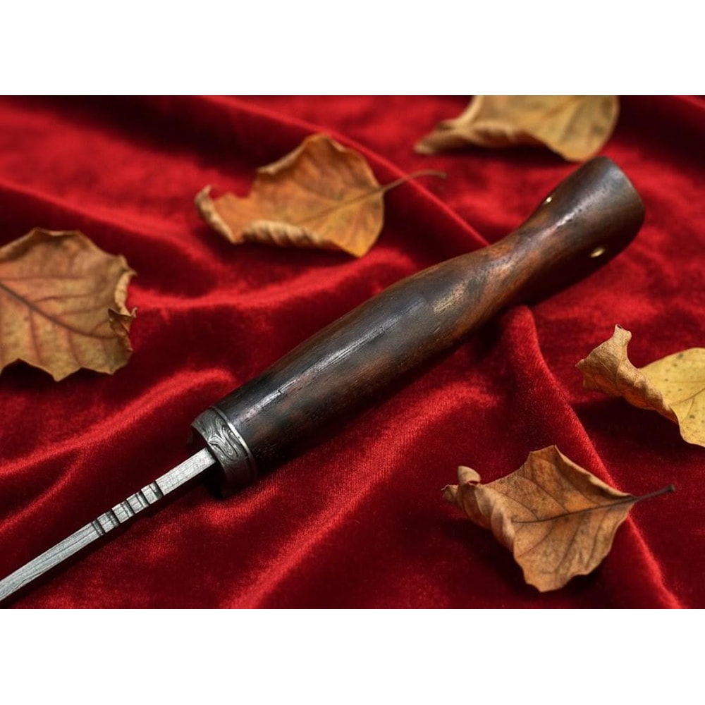 Handmade Damascus Steel Hunting Knife 12 Rosewood Handle Personalized Knife With Sheath 2