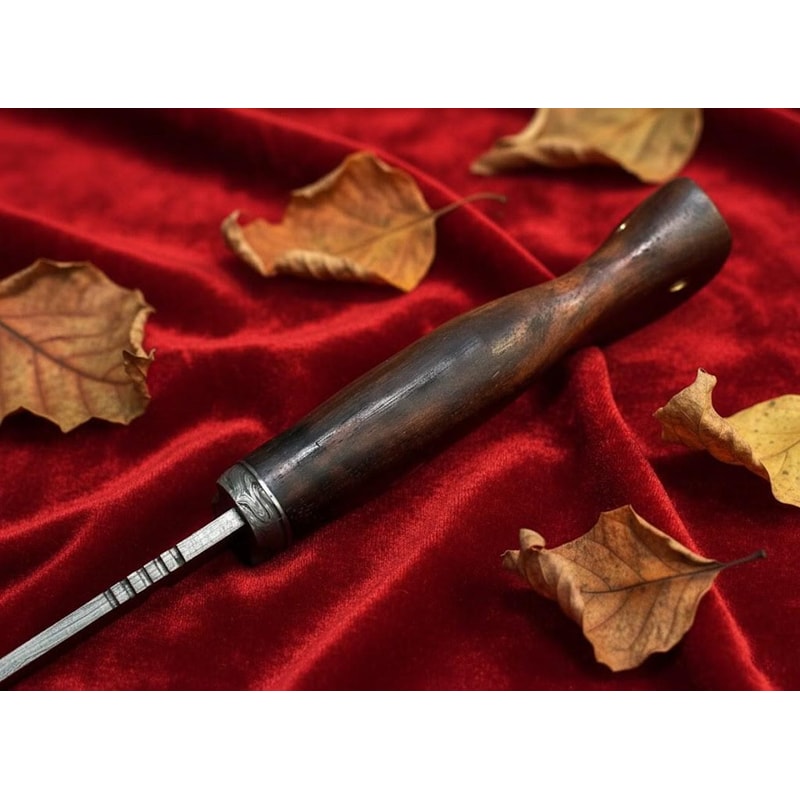 Handmade Damascus Steel Hunting Knife 12 Rosewood Handle Personalized Knife With Sheath 2