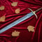 Handmade Damascus Steel Sword 35 Rosewood Handle With Leather Sheath Collector Gift 3